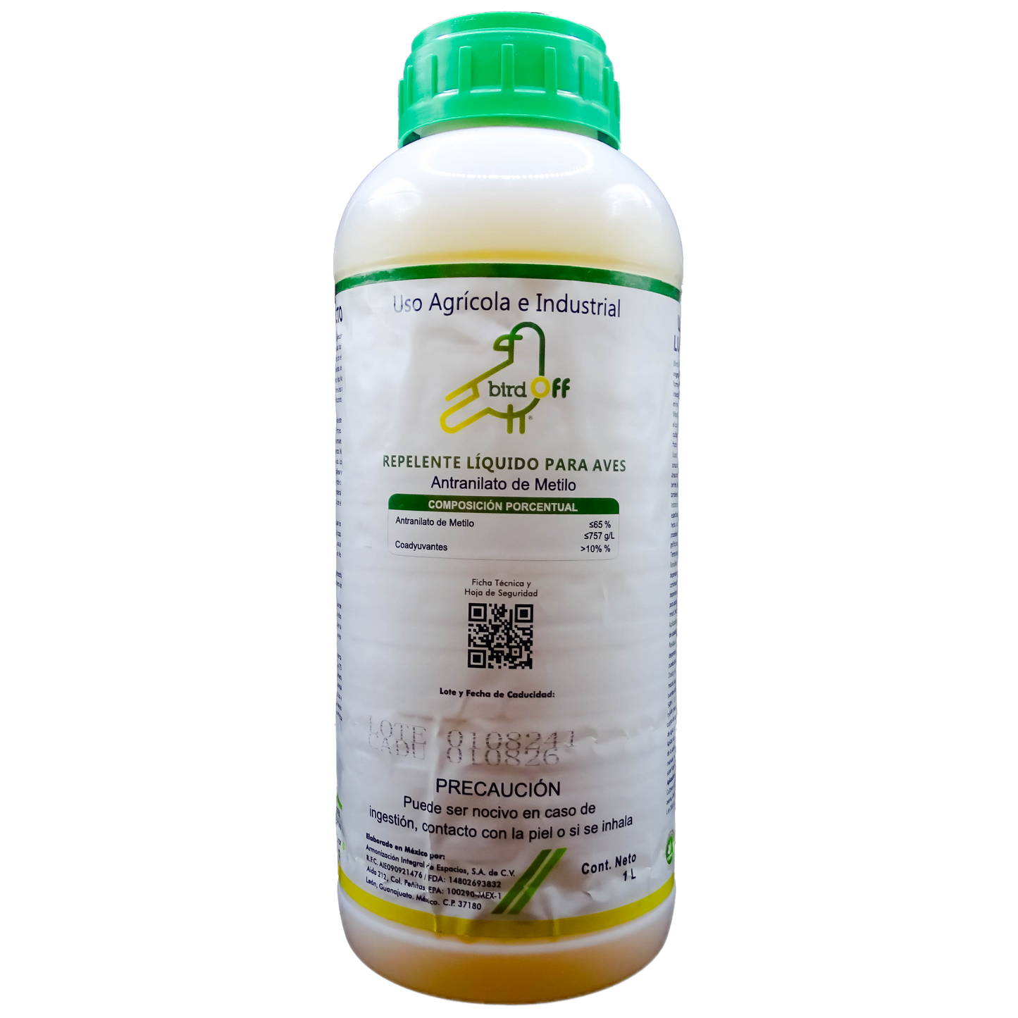 BIRDOFF REPELENTE DE AVES 1 LT BUY GREEN