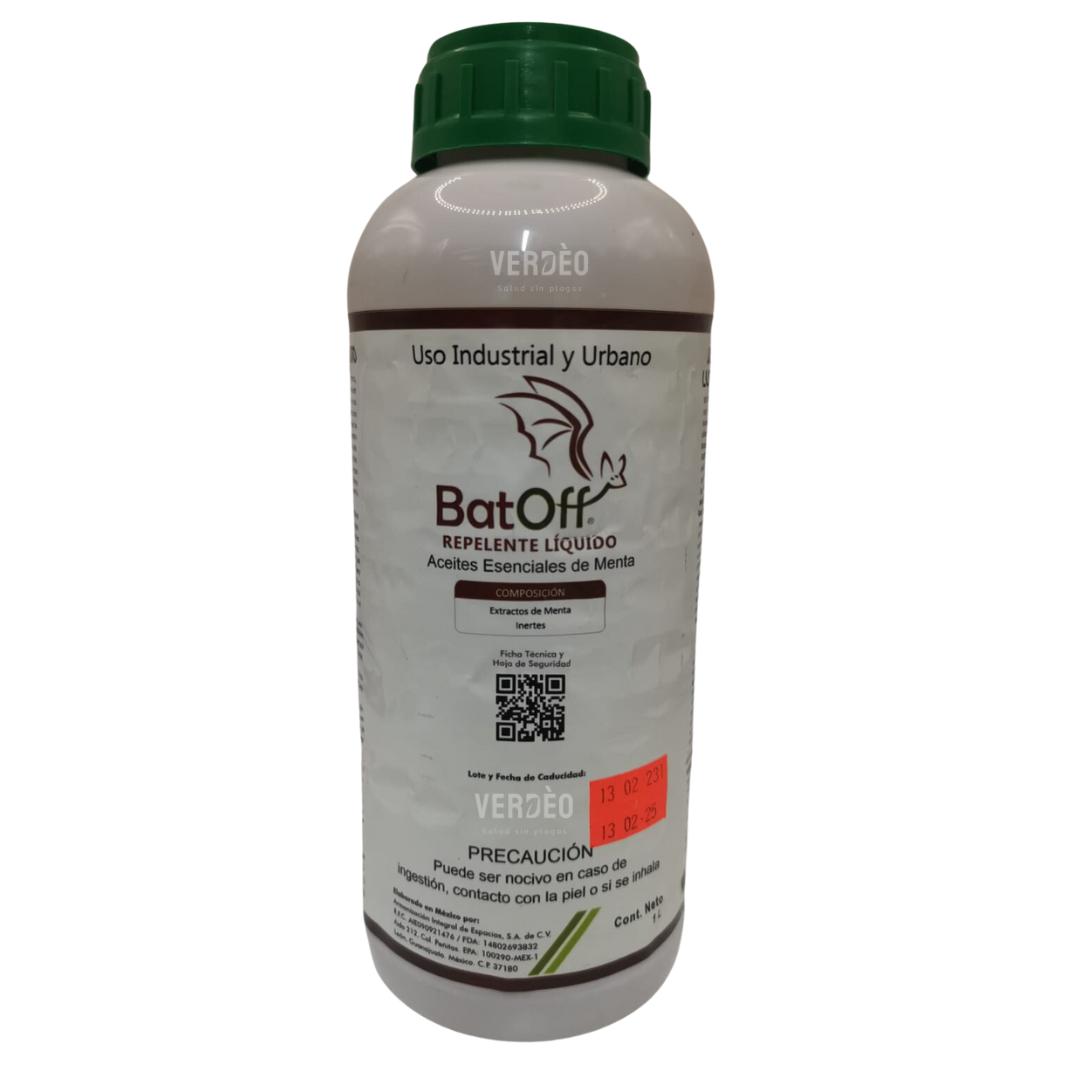 BATOFF REPELENTE DE MURCÉLAGOS ACEITE ESCENCIAL DE MENTA 1 LT BUY GREEN