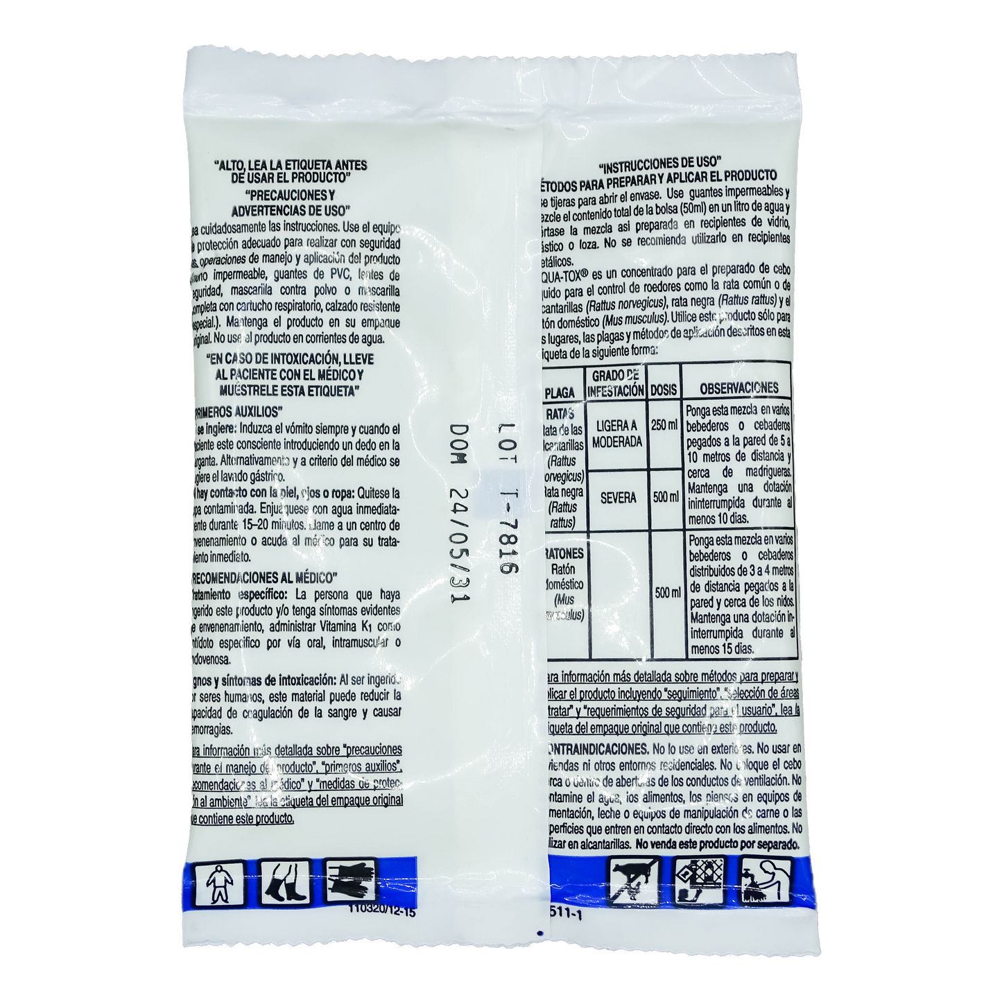 LIQUATOX BOLSA 50 ML DIFACINONA 0.106% BELLLABORATORIES