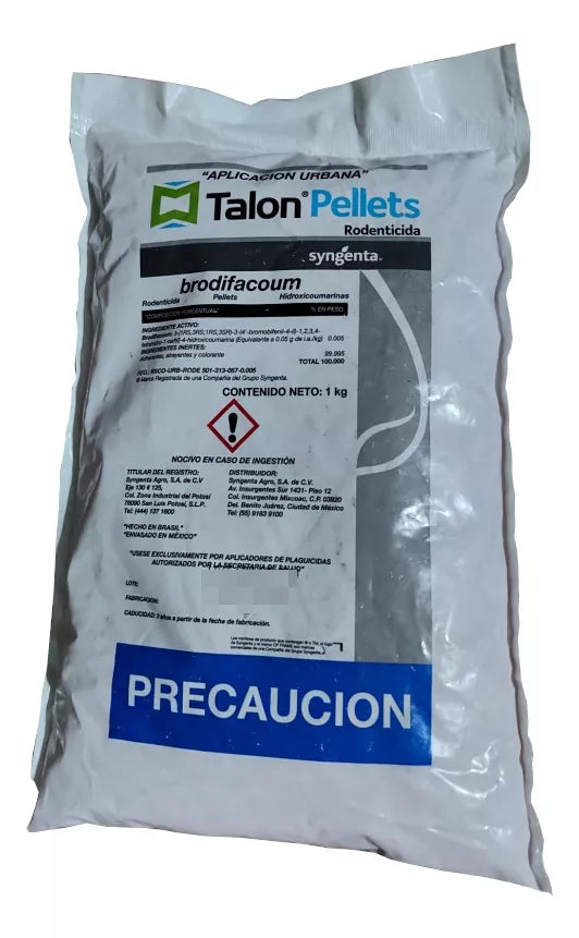 TALON PELLETS 1 KG BRODIFACUM 0.5% SYNGENTA