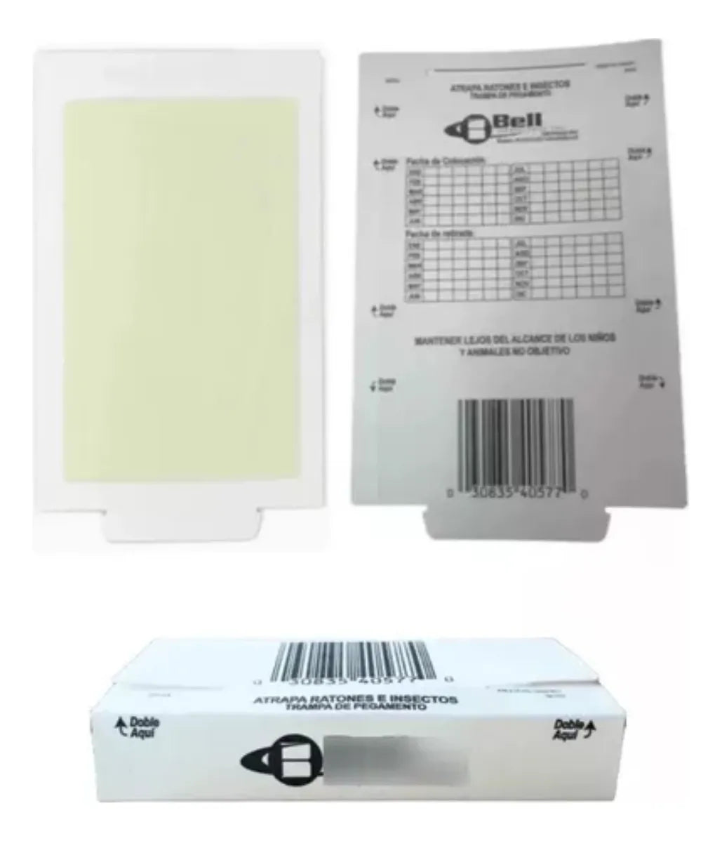 TRAMPA RATÓN TRAPPER MAX  13.5 X 21 CMS 72 PIEZAS BELL LABORATORIES