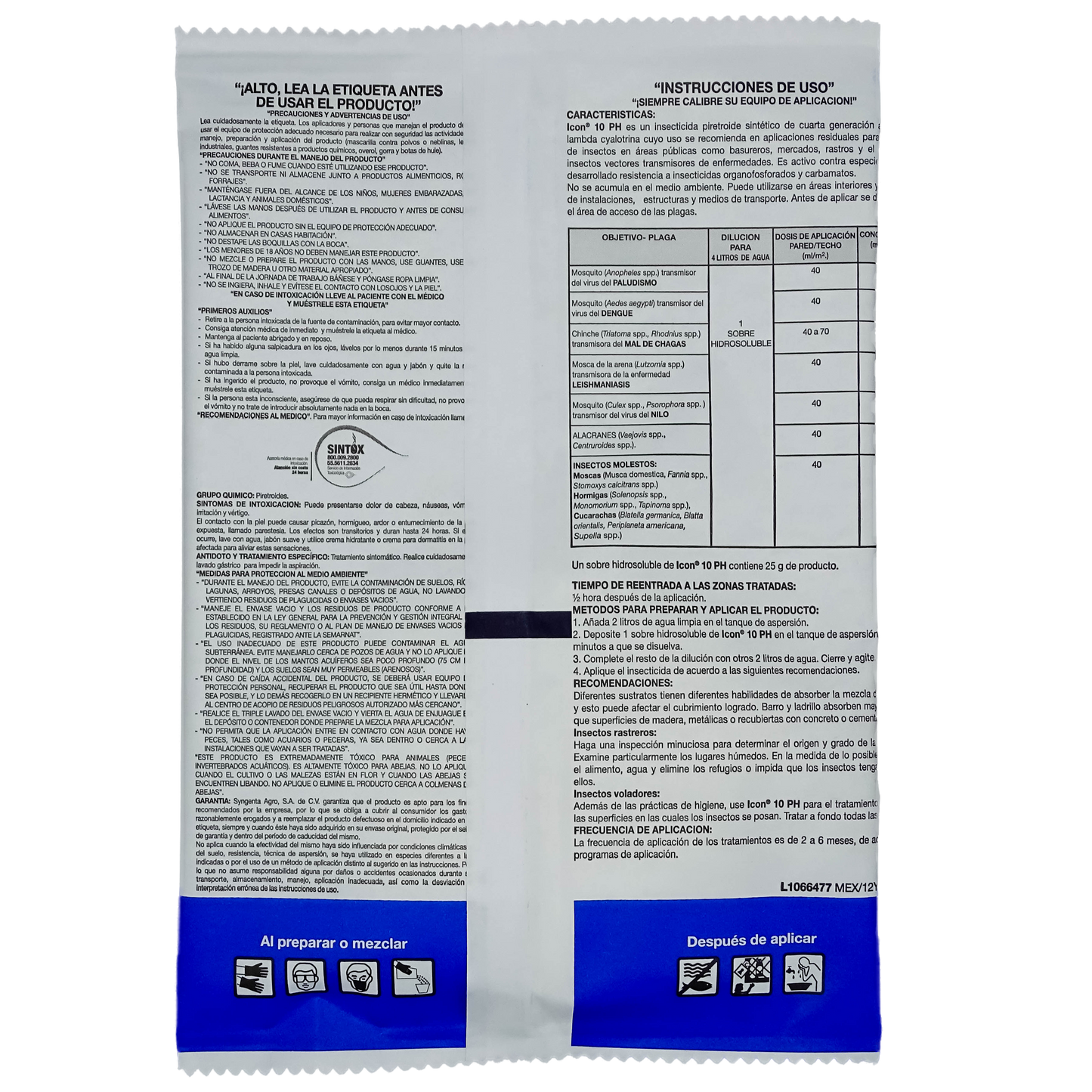 Icon 10 PH 25 gr Syngenta Lambda Cyalotrina 10%