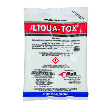 LIQUATOX BOLSA 50 ML  DIFACINONA 0.106% BELLLABORATORIES