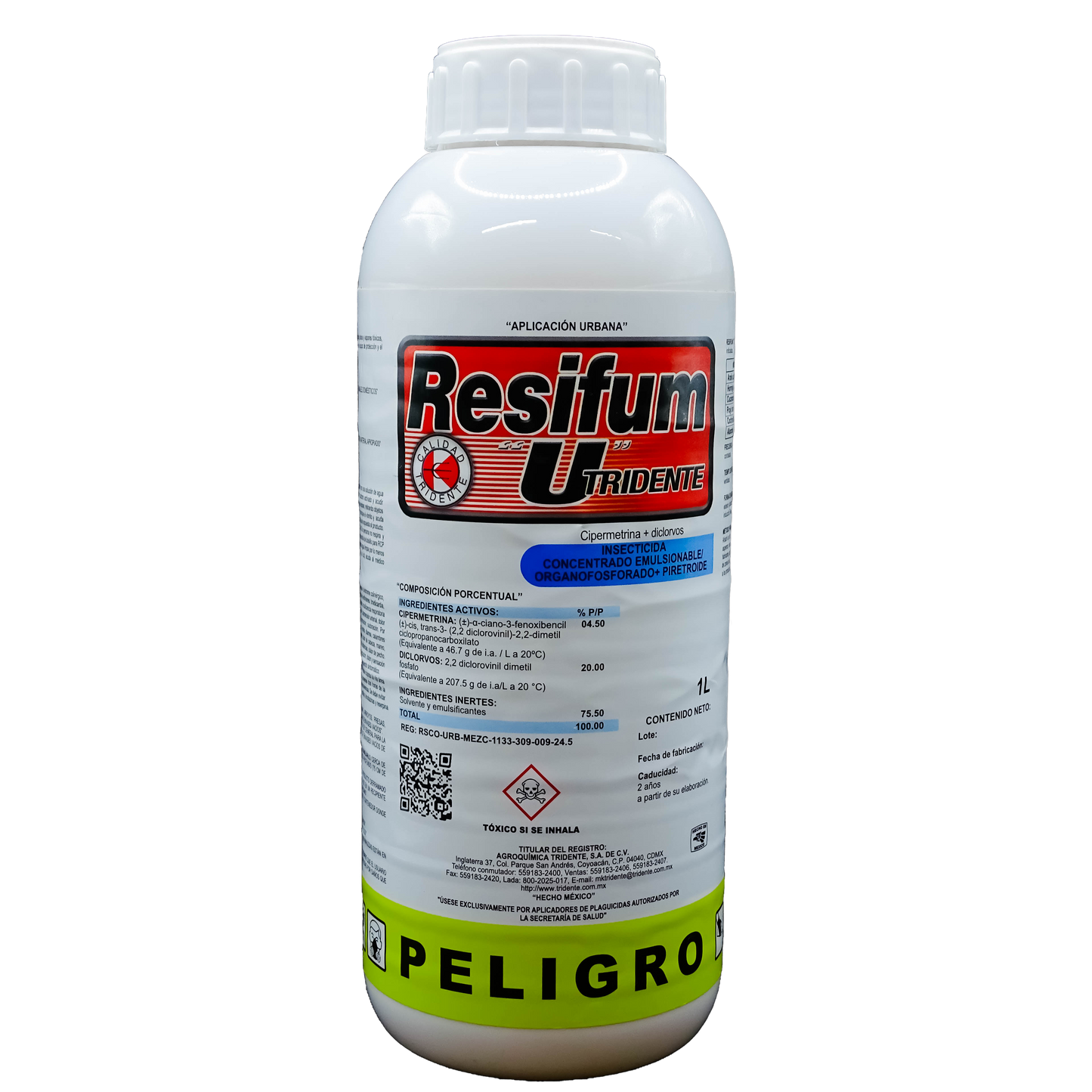Resifum U 1 lt Tridente Cipermetrina 4.5% Diclorvos 20%