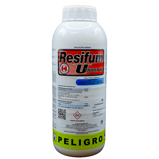 Resifum U 1 lt Tridente Cipermetrina 4.5% Diclorvos 20%