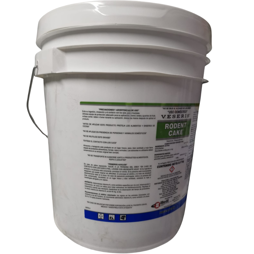 RODENT CAKE DOMESTICO 8.17 KG DIFACINONA BELL LABORATORIES